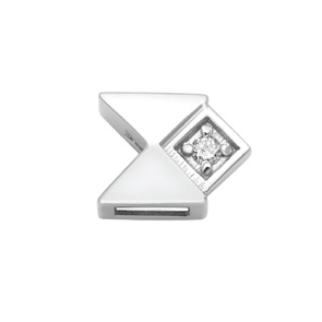 Geometria oro bianco e diamante