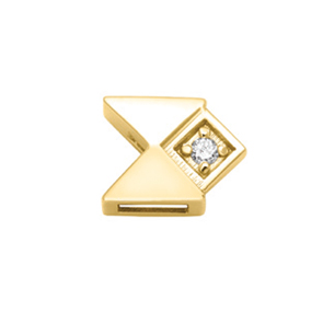 Geometria oro giallo e diamante
