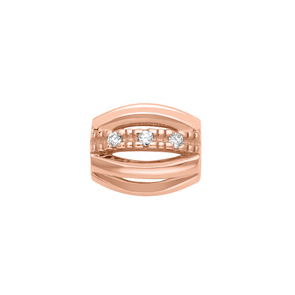 Raggi  oro rosa e diamanti