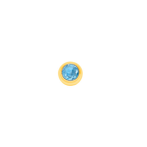 Coriandolo piccolo  Oro Giallo E Topazio Azzurro