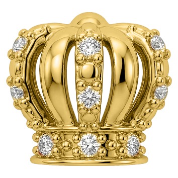 Corona King in oro giallo e diamanti